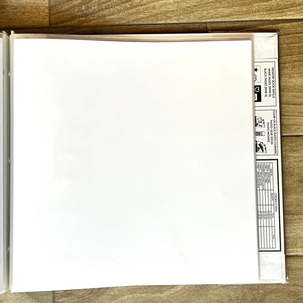 Vintage Pioneer Photo Album Memory Book Scrapbook  E-Z Load 12x12 White Gold New